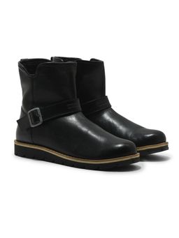 WOODLAND - Softy Crust Black Casual Boots