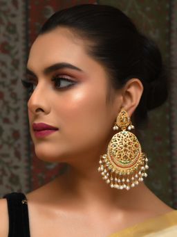 AG'S - Multi Color Gold Plated Jadau Earring