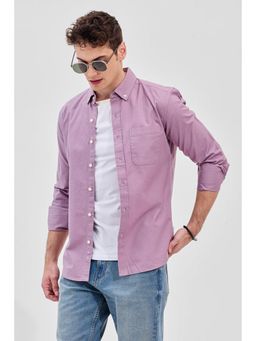 Snitch - Core Lab Lavender Button Down Slim Fit Shirt