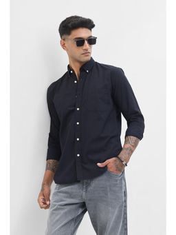 Snitch - Black Button Down Slim Fit Shirt