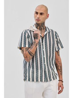 Snitch - Blue Stripes Box Fit Shirt