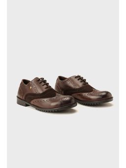 One Friday - Boys Brown Leather Brogues