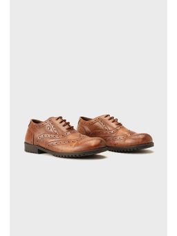 One Friday - Boys Tan Leather Brogues