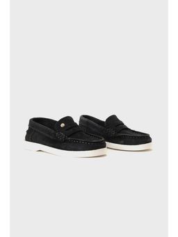 One Friday - Boys Black Leather Loafers