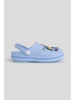 One Friday - Kids Blue Dinosaur Clogs with 3D Dino Charms and Strap