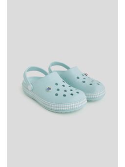 One Friday - Kids Green Clogs with Strap - Lightweight Soft and Breathable