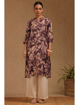Soch - Women Purple Floral Kurta