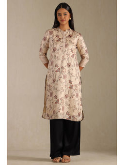 Soch - Women Beige Floral Kurta