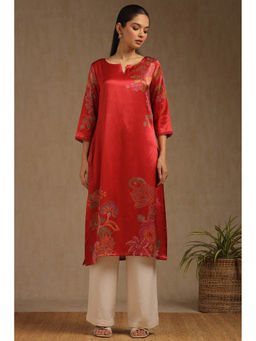 Soch - Women Red Floral Kurta