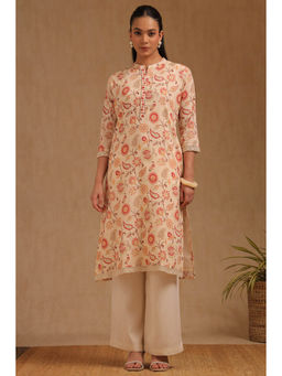 Soch - Women Beige Floral Kurta