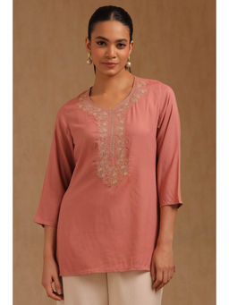 Soch - Women Pink Embroidered Tunic
