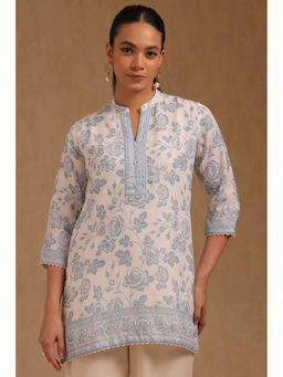 Soch - Women Blue Floral Tunic