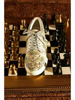 Anaar - Green Pista Rose Classic Sneakers