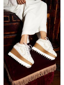 Anaar - White Audrey Wedge Sneakers