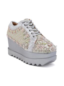 Anaar - Pink Pista Rose Wedge Sneakers