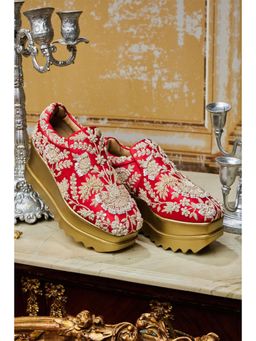 Anaar - Red Lady Rouge Wedge Sneakers