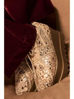 Anaar - Gold Nine One Wedge Sneakers