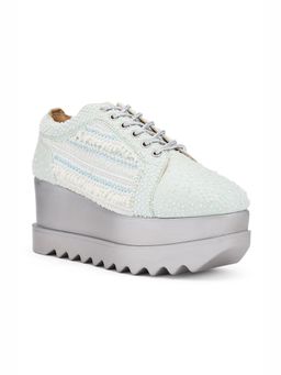 Anaar - White Mist Me Wedge Sneakers