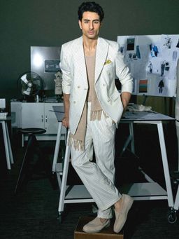 NAUVAB - Nagra Beige Suede Round Toe Loafer