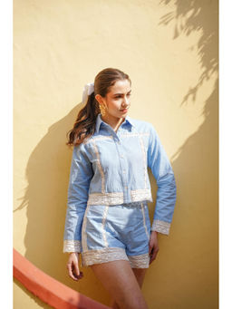 HOUSE OF SAL - Blue Amalfi Co-Ord Set (Set of 2)