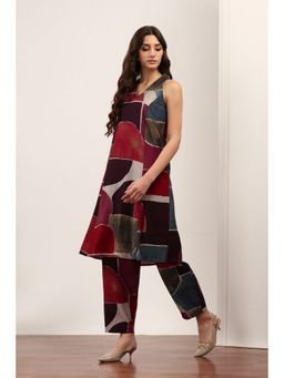 Rangriti - Women Multi-Color Viscose Rayon Kurta with Pant