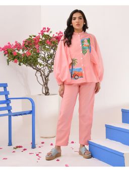 WE'AVE BY SHUBHKARI - Mykonos Peach Co-Ord Set