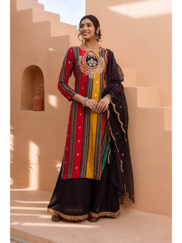 Autumnlane - Bakul Vibe Full Work Kurta and Sharara with Dupatta (Set of 3)