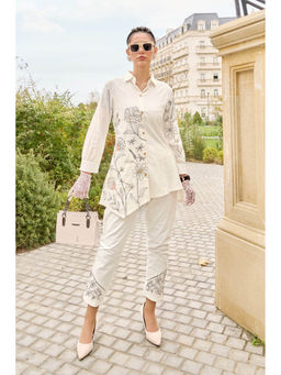 Autumnlane - Shina Pearl Embroidery Cotton Co-Ord (Set of 2)