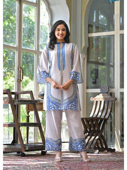 Autumnlane - Vastramaya Cloud Printed Cotton Co-Ord (Set of 2)
