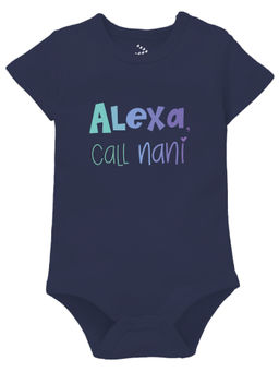 Zeezeezoo - Alexa Call Nani Baby Onesie Bodysuit Navy Blue