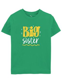 Zeezeezoo - Sibling Big Sister Kids T-Shirt Infant Tee Green