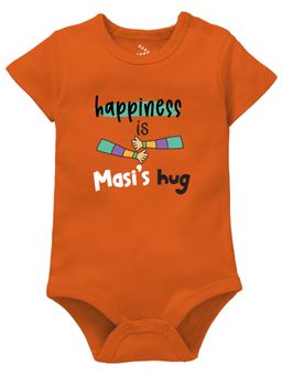 Zeezeezoo - Happiness Is Masis Hug Baby Bodysuit Orange