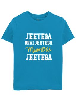 Zeezeezoo - Cricket Jeetega Mumbai Mi Indian Kids T-shirt Jersey Blue