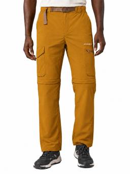 Eddie Bauer - Men Mustard Pathfinder Convertible Cargo Pant