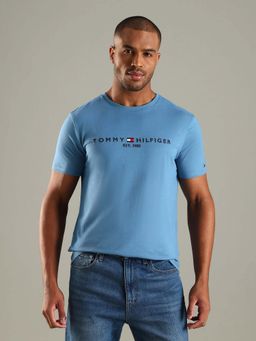 Tommy Hilfiger - Blue Regular Fit Cotton T-Shirt