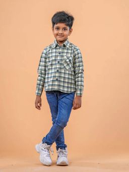 Avokiddos - Criss-Cross Green Overshirt
