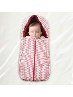 BAYBEE - Maroon 3 in 1 Cotton Baby Printed Sleeping Bag