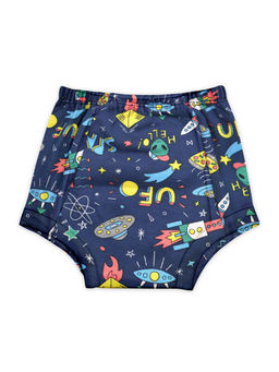 Moms Home - Navy Blue Cotton Rocket Baby Padded Underwear