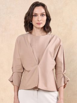 RAREISM - Niloc Primary Beige Relaxed Regular Top