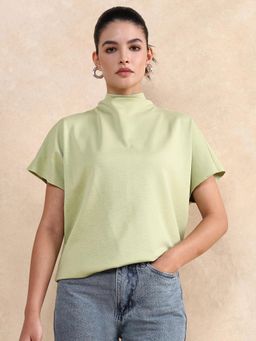 RAREISM - Worknet Dusky Green Relaxed Regular Top
