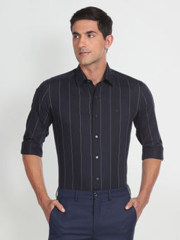 Arrow Newyork - Vertical Stripe Cotton Shirt
