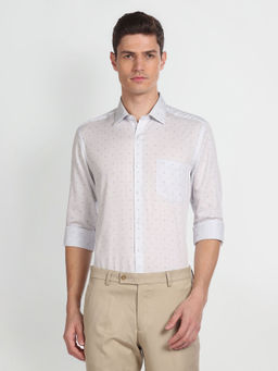 Arrow - Motif Print Cotton Shirt