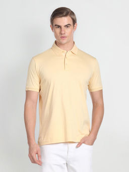 Arrow - Solid Cotton Polo T-shirt