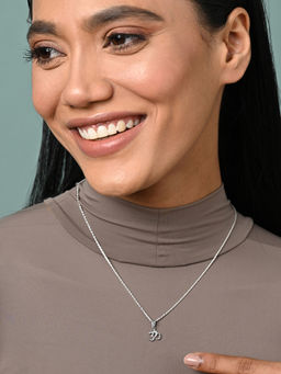 CLARA - 925 Silver Platinum Plated Necklace