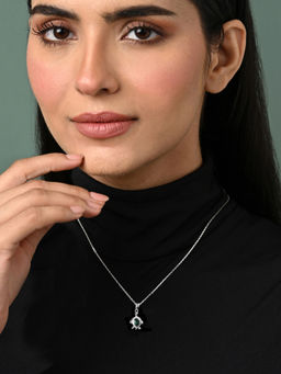 CLARA - 925 Silver Platinum Plated Necklace