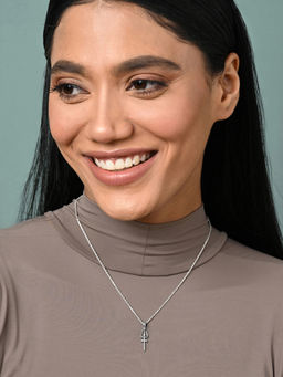 CLARA - 925 Silver Platinum Plated Necklace