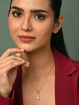 CLARA - 925 Silver Gold Plated Necklace