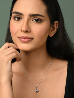 CLARA - 925 Silver Platinum Plated Necklace