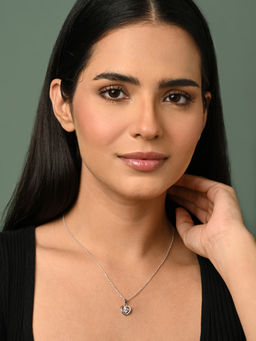 CLARA - 925 Silver Platinum Plated Necklace