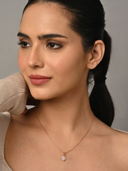 CLARA - 925 Silver Rose Gold Plated Necklace